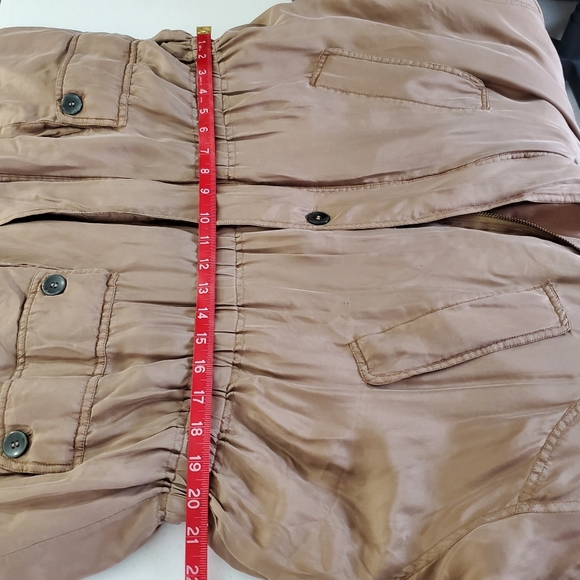 BB Dakota Moda SILK Jacket Lined Retro Hooded Anorak Utility Coat Size XL - Picture 11 of 14